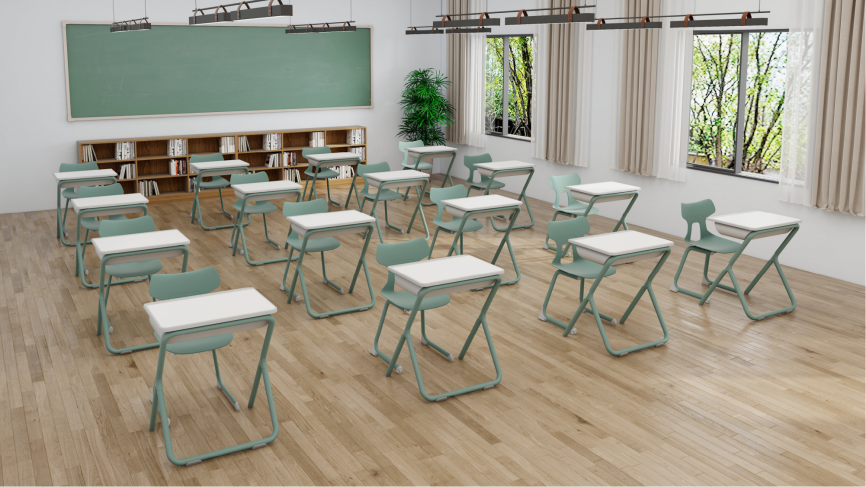 畅想教育|学习空间—新式课桌，，，漂亮校园举行时_金沙8087